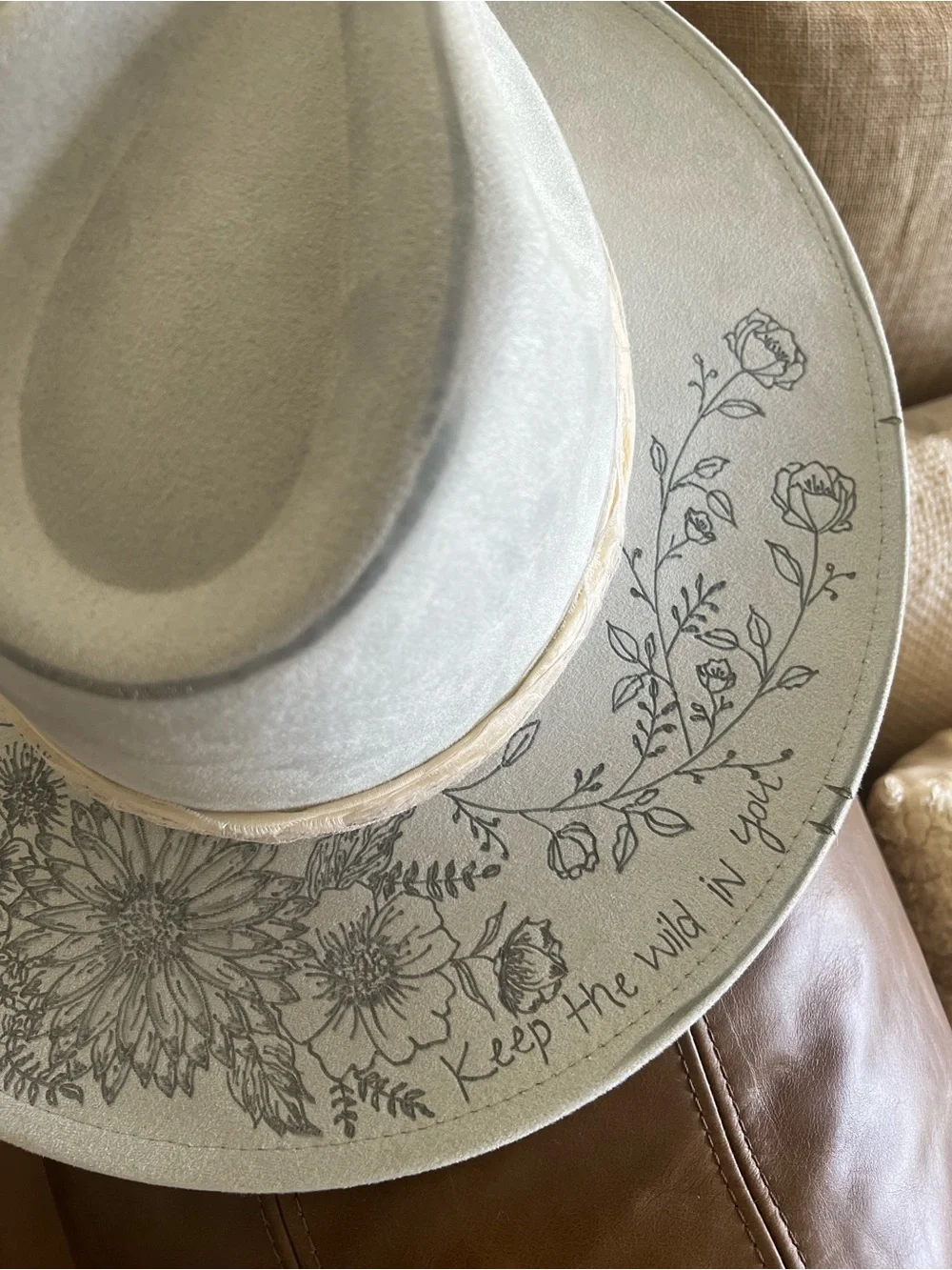 Custom cowboy bohemian hat - Picture 1 of 5